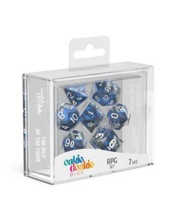 Pack de 7 dados RPG - Set Enclave - Sapphire- Oakie Doakie
