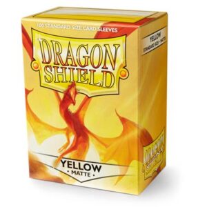 Fundas Dragon Shield Standard -  63 x 88 mm - Color Yellow  - Paquete de 100